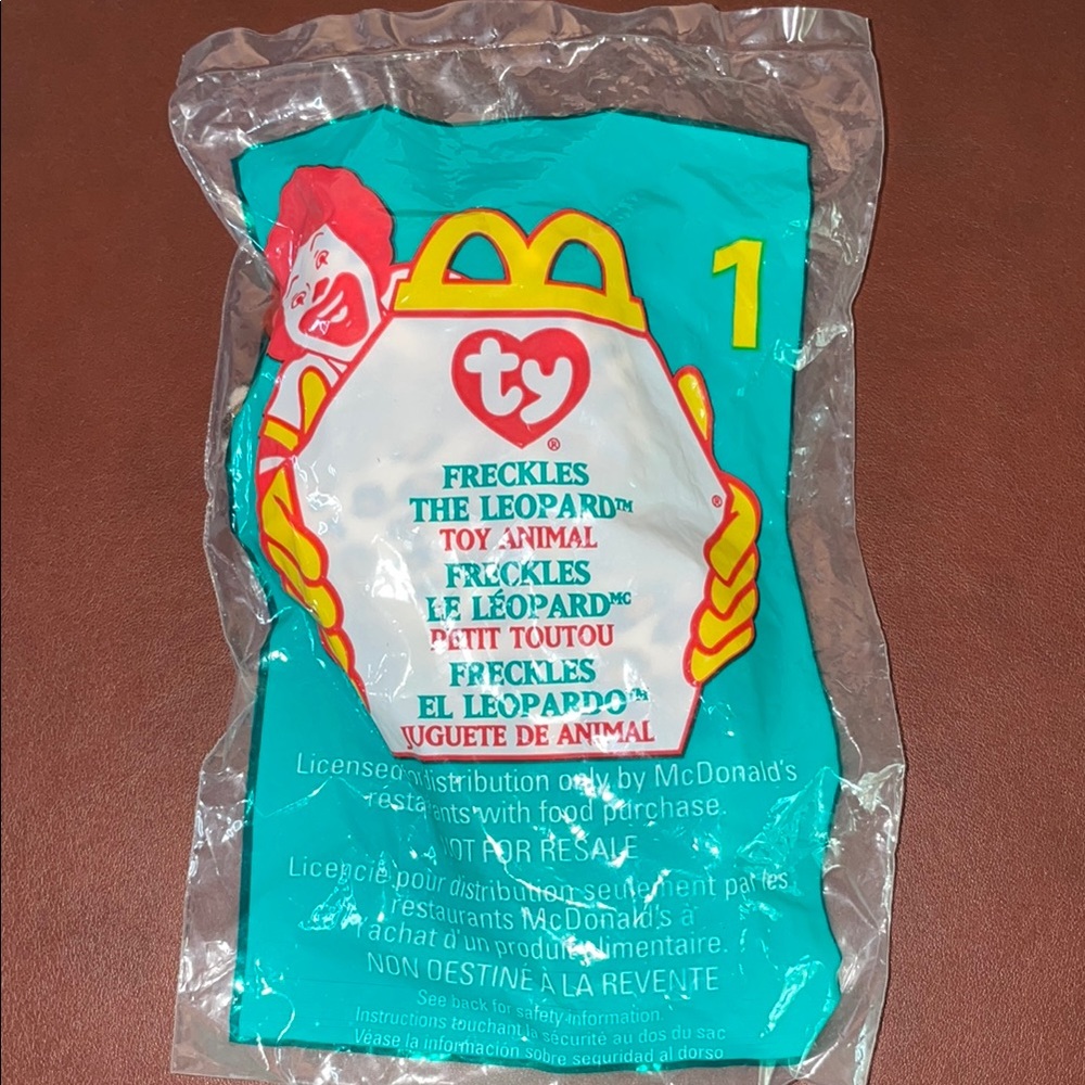 McDonald's TY Freckles the Leopard Toy
